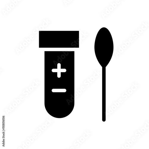 PCR test icon web design in vector