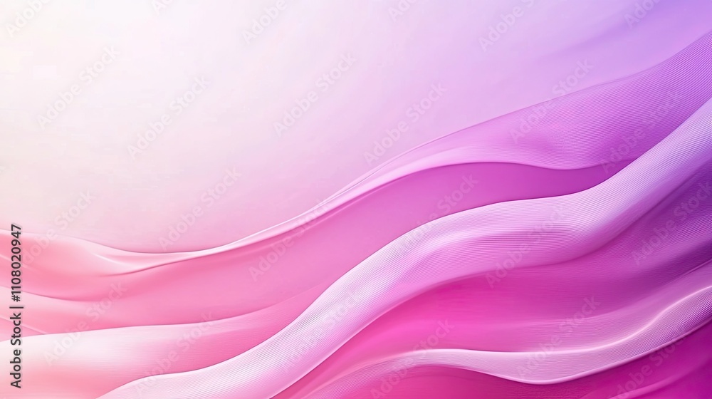 Fototapeta premium A beautiful blend of soft pink and white waves, creating a serene and calming abstract background for various designs.