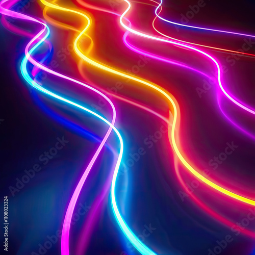 A vibrant collision of saber lines forming a luminous abstract mesh