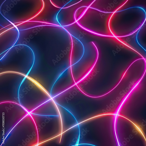 Glowing saber arcs and lines converging into an abstract, energetic form