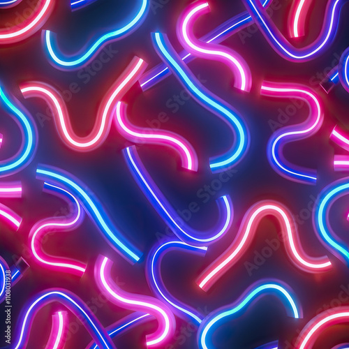 Glowing saber arcs and lines converging into an abstract, energetic form