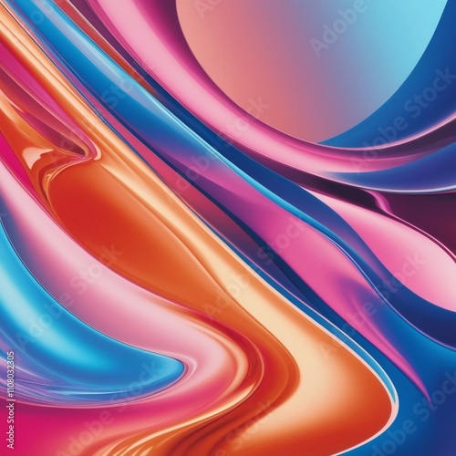 Dynamic blend of swirling colors