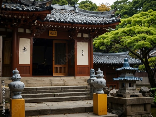 Naritasan Shinshoji, a Buddhist temple in Narita, Japan. photo