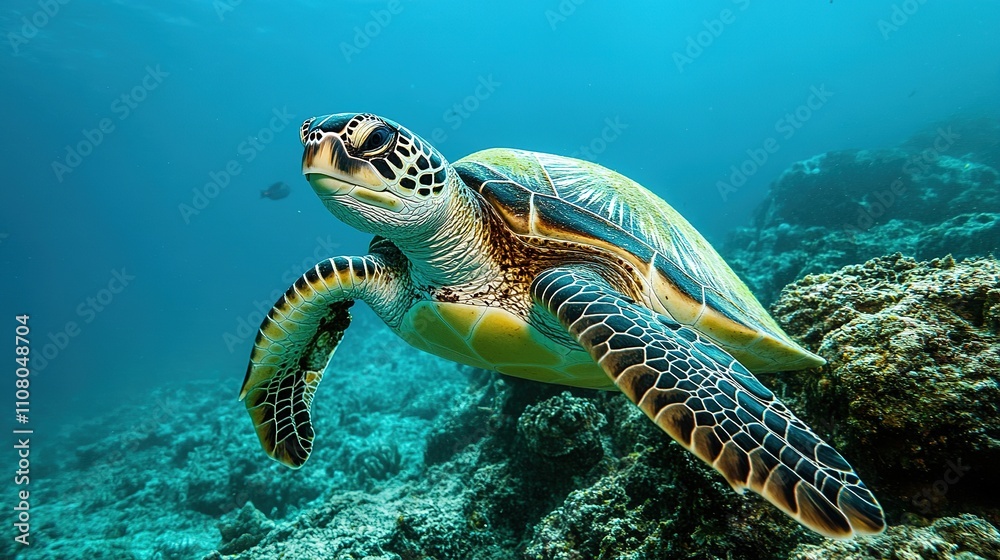 Obraz premium Marine animal preservation, ocean conservation, protecting wildlife, habitat focus.