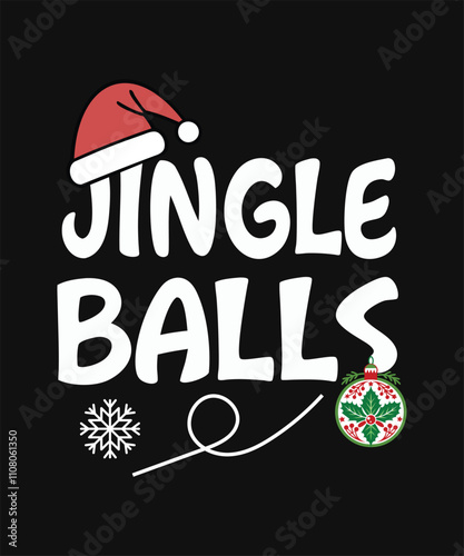 Jingle Balls A Festive Christmas Design.