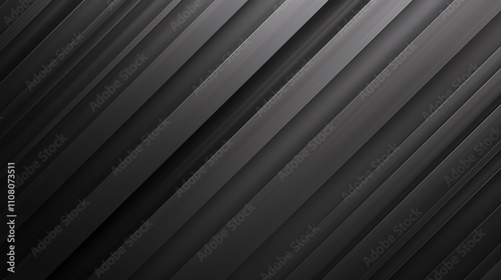 Obraz premium Abstract Background with Diagonal Stripes Black Gray Colors: Background with diagonal stripes in black and gray.