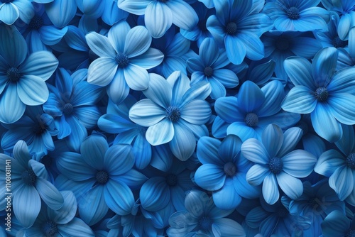 Blue flower background