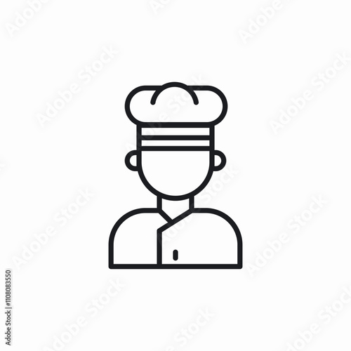 chief cook icon sign vector