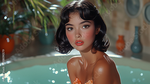 A Chinese woman in the 1960s delights in the extravagance of a sumptuous spa
