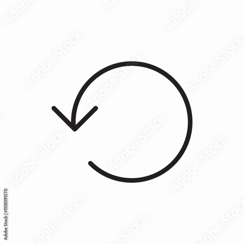 refresh arrow icon sign vector