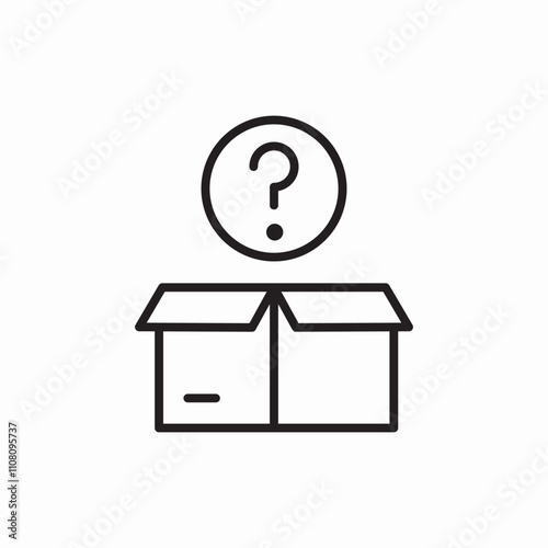 delivery faq icon sign vector