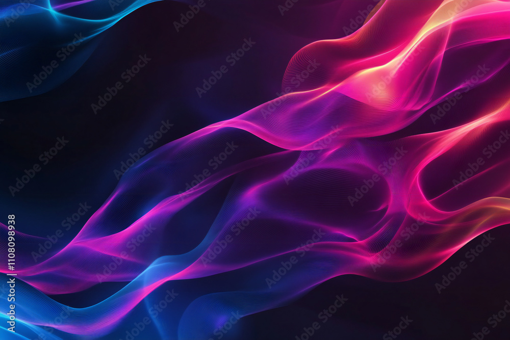 Colorful Light Trails with Glowing Neon Waves and Vibrant Energy Flow – Abstract Digital Art Background Colorful Light Trails with Glowing Neon Waves and Vibrant Energy Flow – Abstract Digital Art Background