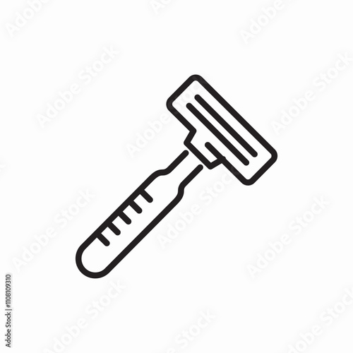 disposable razor icon sign vector