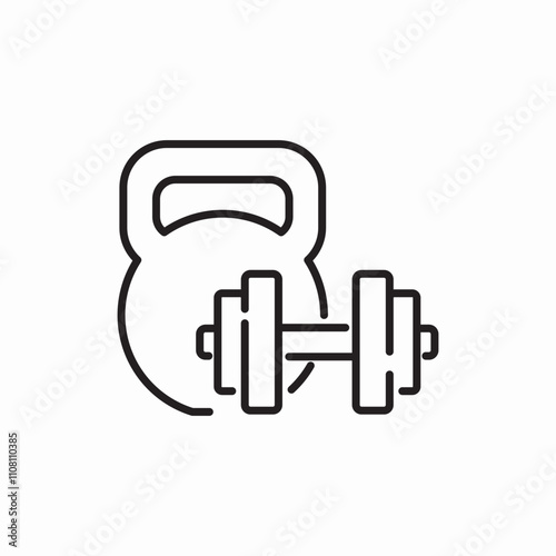 strength gym icon sign vector