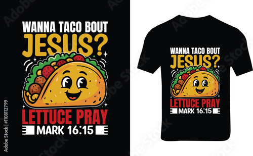 With My Mind Tacos Typography T shirt Design