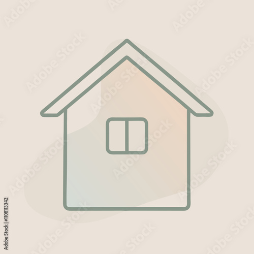 a simple illustration of a house