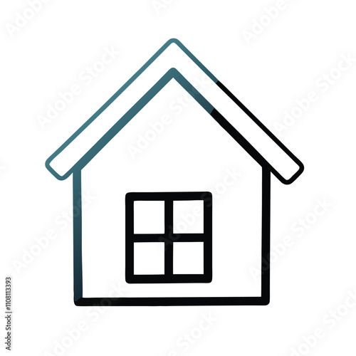 a simple illustration of a house