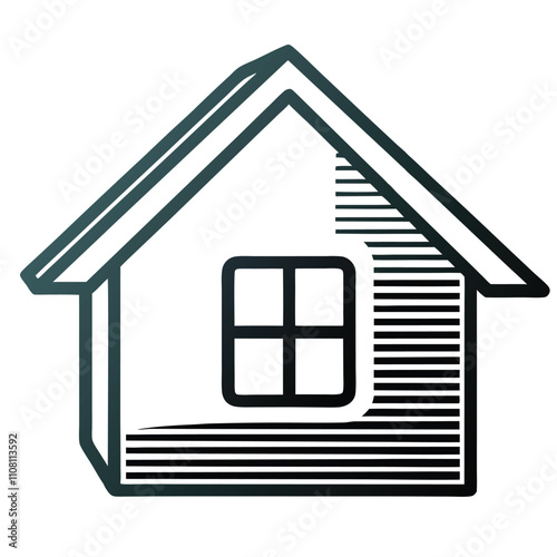 a simple illustration of a house