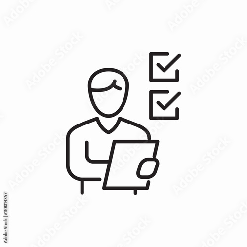 correct user icon sign vector