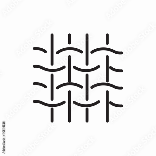 fabric textile icon sign vector