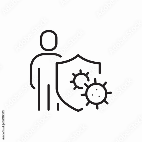 emblem of protection icon sign vector
