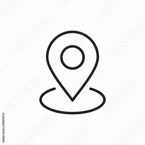 geo targeting icon sign vector