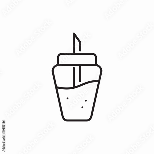 sugar cup icon sign vector