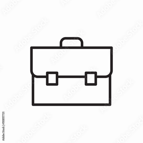 leather bag icon sign vector