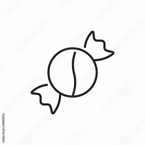candy bonbon sweat icon sign vector
