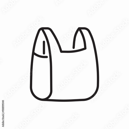 cellophane bag icon sign vector