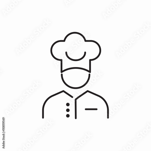 chief cook icon sign vector