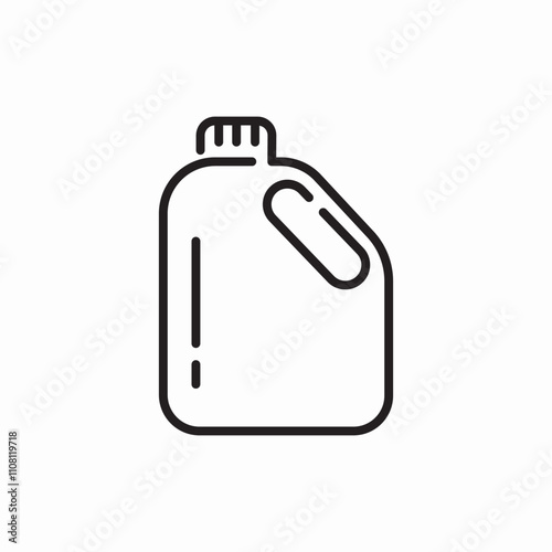 detergent bottle icon sign vector