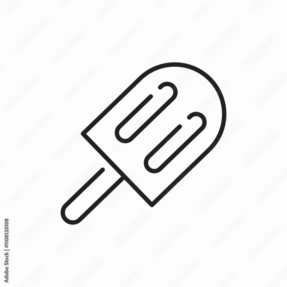 icecream on stick icon sign vector icecream on stick icon sign vector