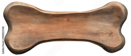 PNG Wooden dog bone shape