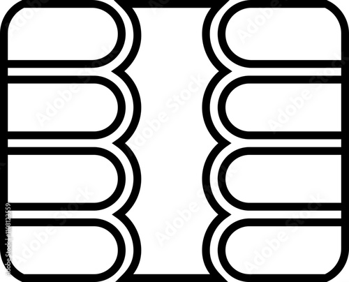 Sim EMV chip icon in line vector for apps or website terminals Square computer microchips cards Contactless payment at terminals and ATM credit debit cards isolated on transparent background