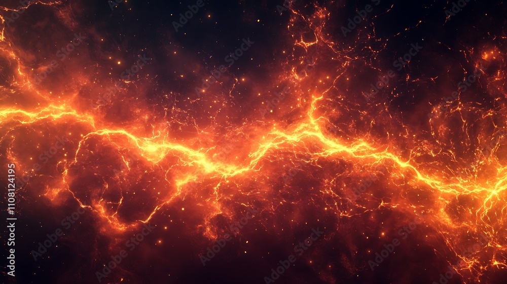 Fiery Cosmic Energy Surges with Plasma Lightning and Electric Explosions in Space