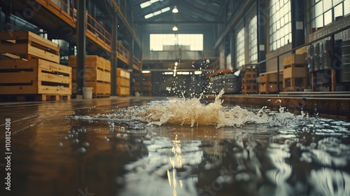 Urgent plumbing repair needed  leaking pipe causes significant water damage risks