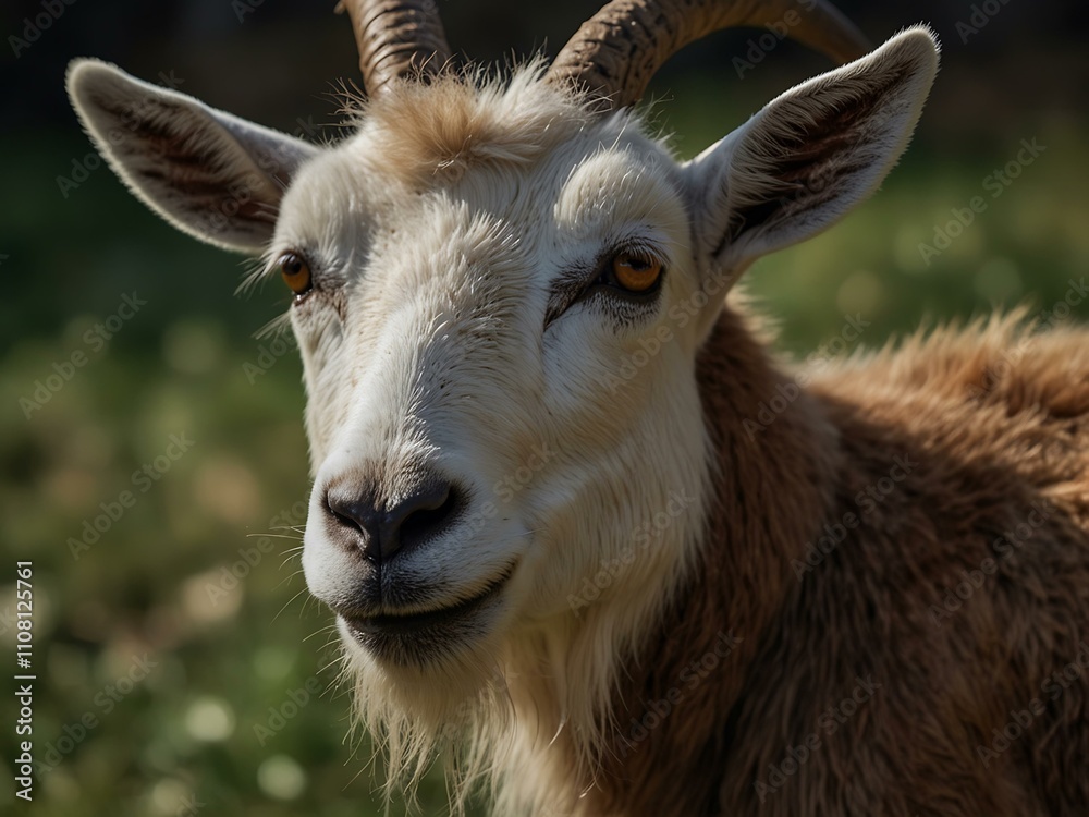 Fototapeta premium Portrait of a goat.