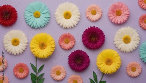 Artistic flower background in different kind of flowers roses and more