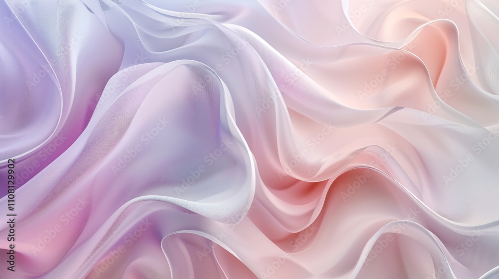 Fototapeta premium Abstract Soft Wave Shapes Background: Background with abstract soft wave shapes.