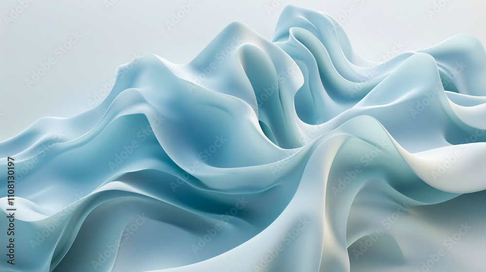 Obraz premium Abstract Soft Wave Shapes Background: Background with abstract soft wave shapes.
