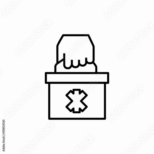 first aid kit doctor icon sign vector