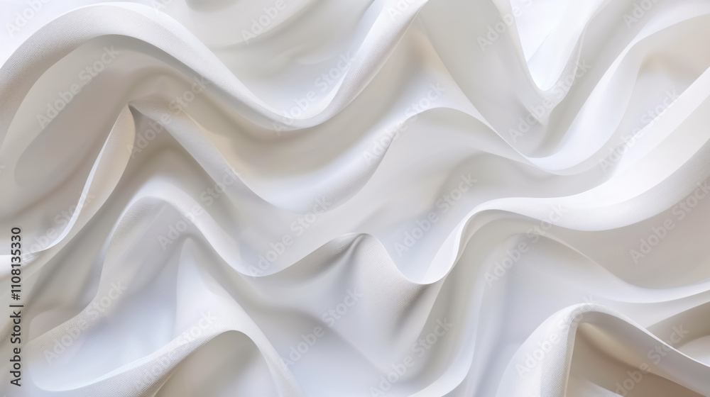 Fototapeta premium Abstract White Background with Smooth Lines: White background featuring smooth abstract lines.