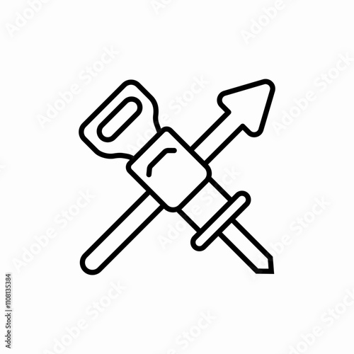 perforator drill icon sign vector
