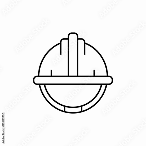 safety helmet icon sign vector