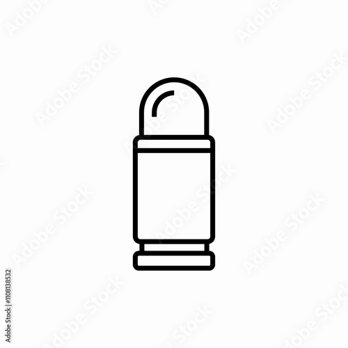 bullet ammo icon sign vector