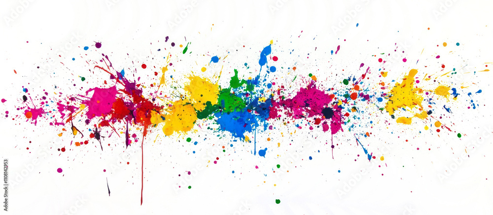 Fototapeta premium create splashes of paint on a transparent background