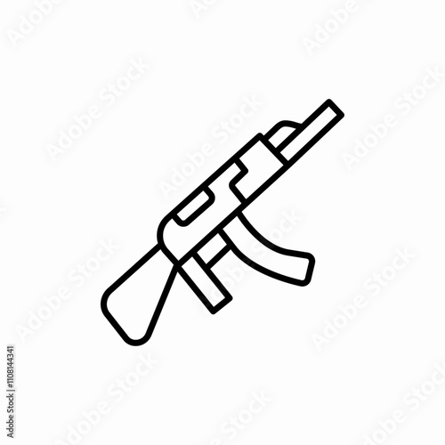 gun weapon icon sign vector