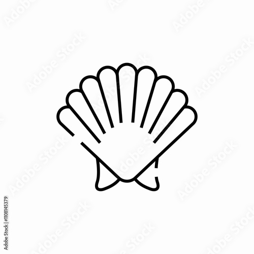 sea shell icon sign vector