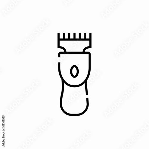 trimmer shave icon sign vector